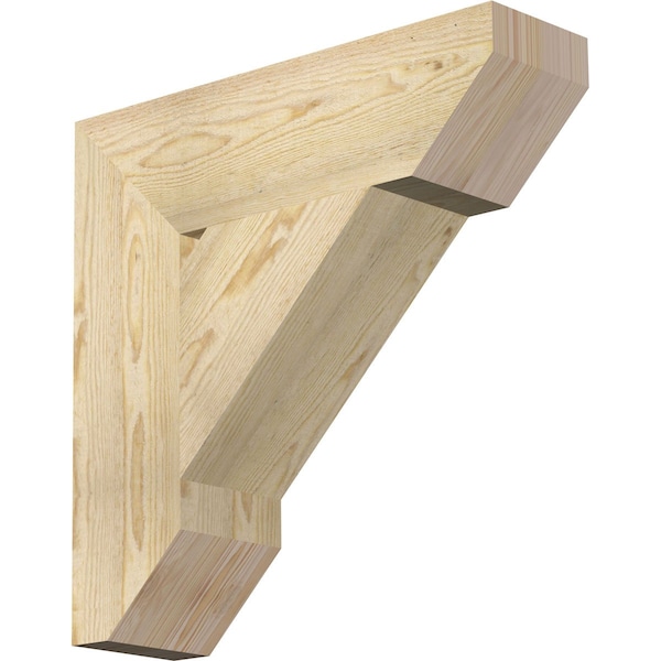 Ekena Millwork Traditional Slat Rough Sawn Bracket, Douglas Fir, 6"W x 22"D x 22"H BKT06X22X22TRA06RDF - main